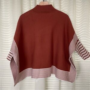 Pink Lily Blocky Boxy Poncho